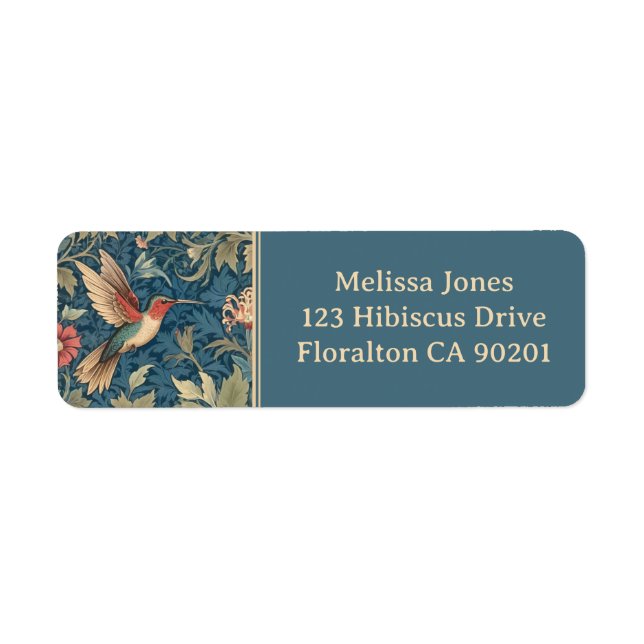 Ruby-throated hummingbird William Morris style (Vorne)