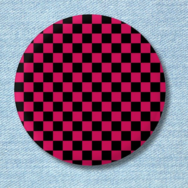 Ruby und Black Checkered Vintag Button (Von Creator hochgeladen)