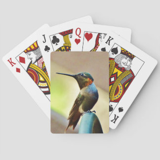 Ruby und Grüner kleiner Hummingbird Spielkarten