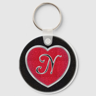 Ruby und Onyx Monogram Schlüsselanhänger