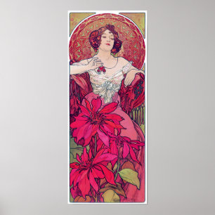Ruby (Vier Juwelen), Alphonse Mucha Poster