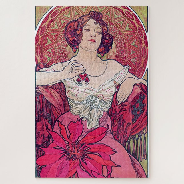 Ruby (Vier Juwelen), Alphonse Mucha Puzzle (Vertikal)