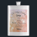 Ruby Wedding Anniversary Classic Flask Flachmann<br><div class="desc">Herrliche personalisierte Ehemänner Ruby Wedding Anniversary Flask Geschenk.</div>
