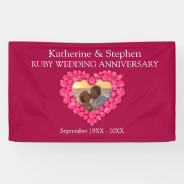 Ruby Wedding Jubiläumsroter Banner
