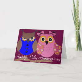 RUBY WEDING JAHRESKARTE KARTE