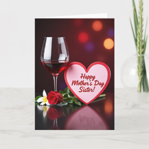 Ruby Wine Frohen Muttertag Grußkarte Karte