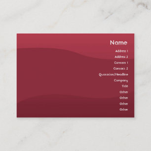 Rubyred Welle - mollig Visitenkarte