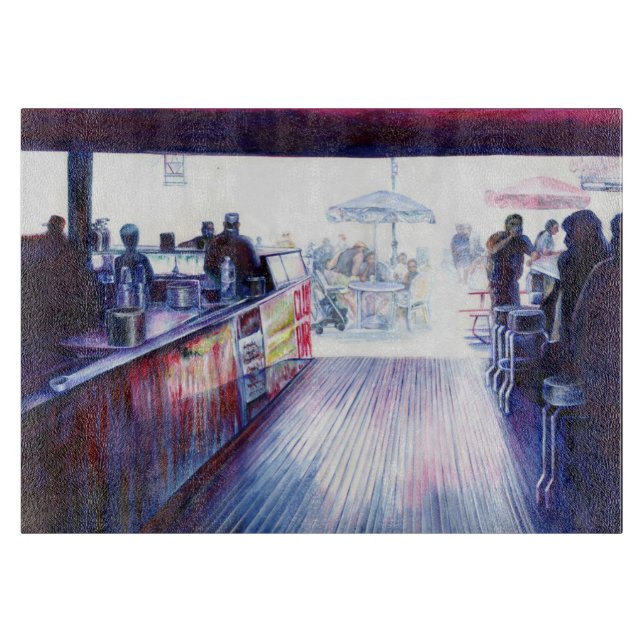 Ruby's, Coney Island, New York Schneidebrett (Vorderseite)