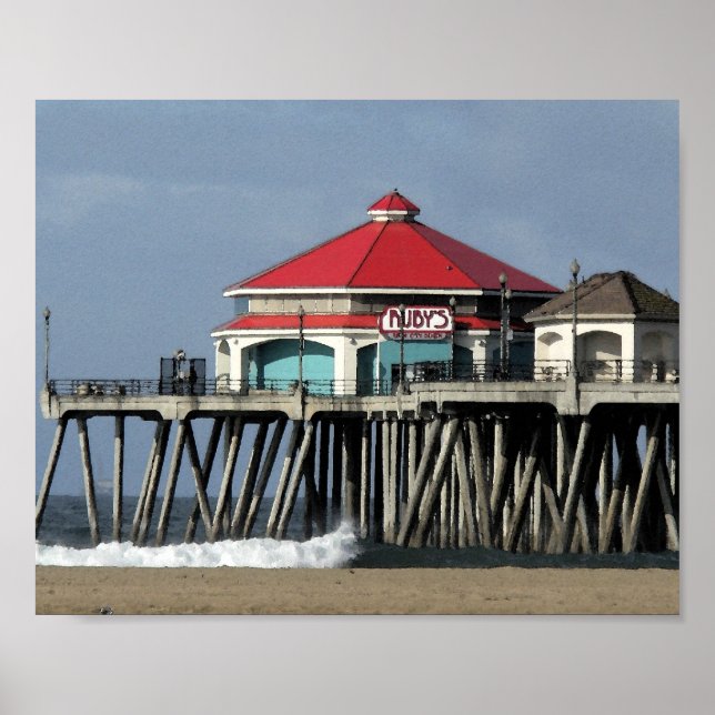 Ruby's Diner Huntington Beach Pier Poster (Vorne)