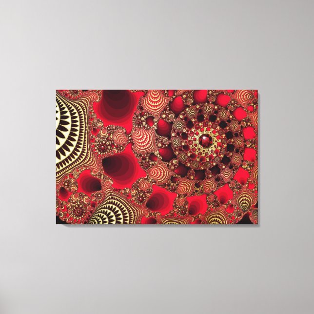 Rubys & Gold Canvas Print Leinwanddruck (Vorderseite)