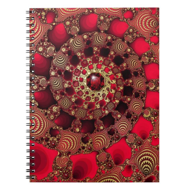 Rubys & Gold-Notebook Notizblock (Vorderseite)
