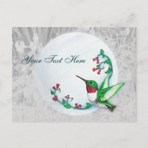 Rubythrop Hummingbird Postkarte