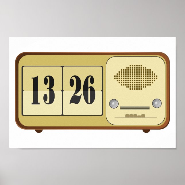 Rück-Uhr-Radio Poster (Vorne)