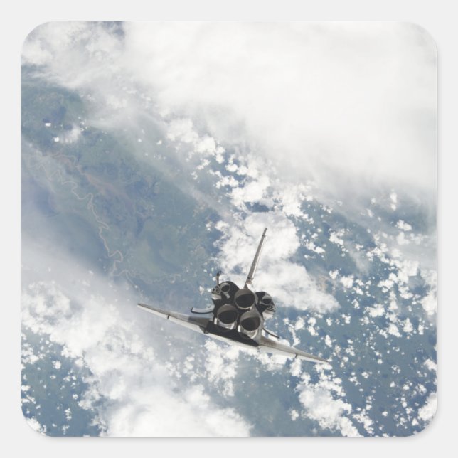 Rückansicht der drei wichtigsten Motor Quadratischer Aufkleber (Vorderseite)