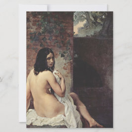 Rückansicht eines Bather (Francesco Hayez) Karte