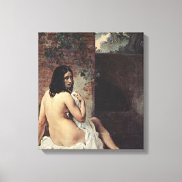 Rückansicht eines Bather (Francesco Hayez) Leinwanddruck