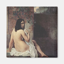 Rückansicht eines Bather (Francesco Hayez) Magnet