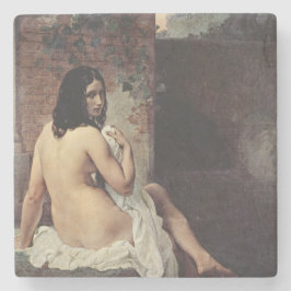 Rückansicht eines Bather (Francesco Hayez) Steinuntersetzer