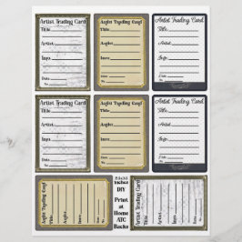 Rückblatt für Kunsthandwerkskarten