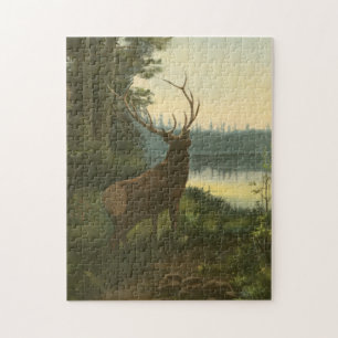 Rückblick auf den Elk Blick auf den See Puzzle