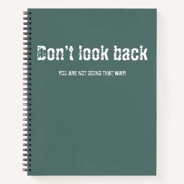 Rückblick auf Notebook Notizbuch (Vorderseite)