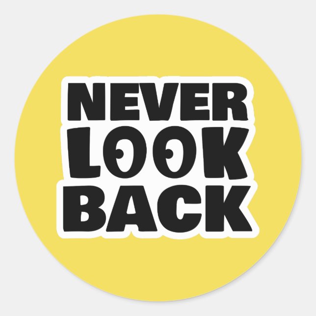 Rückblick Runder Aufkleber (Vorderseite)