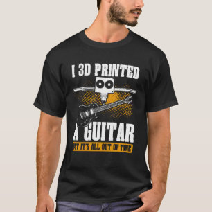 Rückdruck I 3d druckte eine Gitarre, aber es ist a T-Shirt