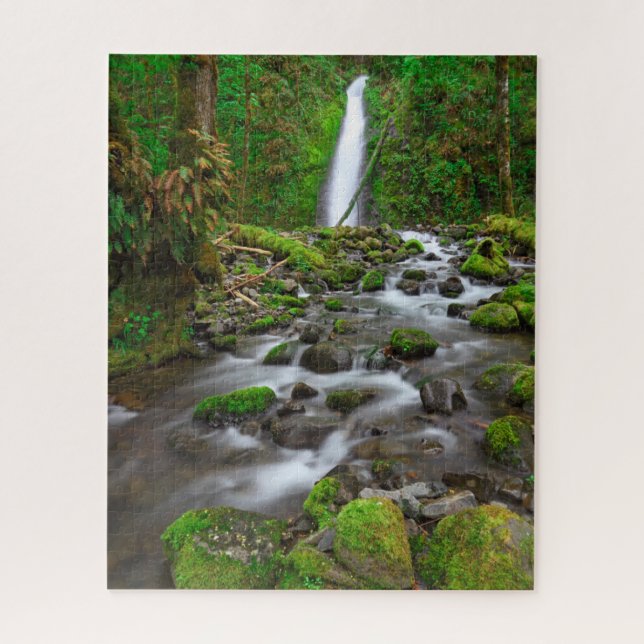 Ruckel Creek Falls, Columbia River Gorge Oregon Puzzle (Vertikal)