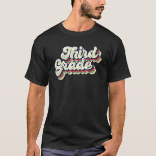 Rücken auf den dritten Schulabschluss der dritten T-Shirt