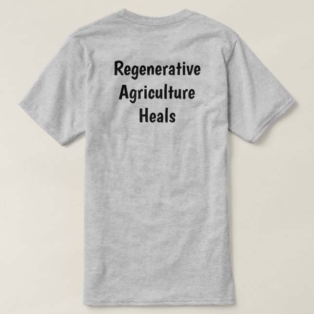 Rücken des grauen, regenerativen Ag-T - Shirt (Design Rückseite)