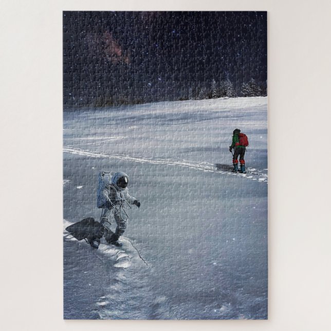 Rücken Land Ski Puzzle (Vertikal)
