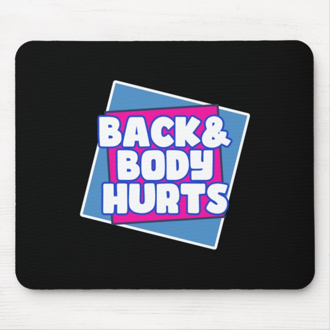Rücken schmerzt mousepad (Vorne)