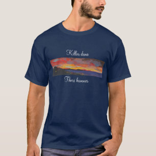 Rücken von Thornen-Hammer/Foto, Vorderseite bemalt T-Shirt