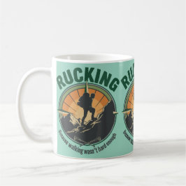 Rücken weil Gehen nicht hart genug war Kaffeetasse