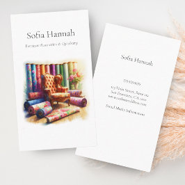 Rückenlehne und Möbel, Möbelrestaurierung Visitenkarte