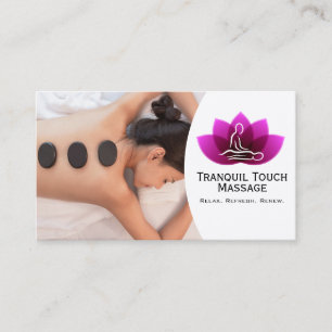 Rückenmassage Ruhige Tages-Spa-Session Visitenkarte