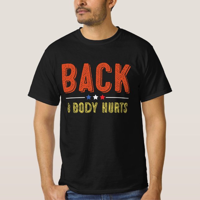 Rückenschmerzen T-Shirt (Vorderseite)