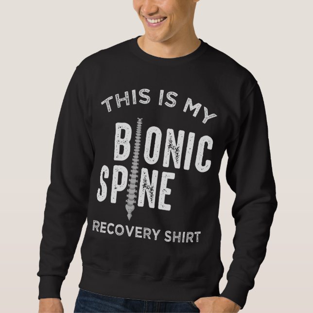 Rückenspinalfusionspatient Bionische Spine Sweatshirt (Vorderseite)