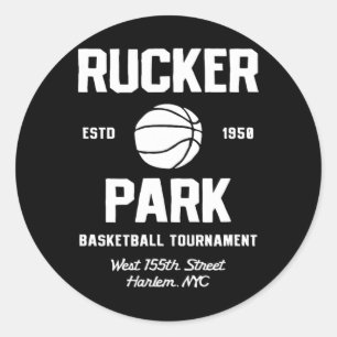 Rucker Park Sketll Turnier Harlem Nyc Streetll Runder Aufkleber