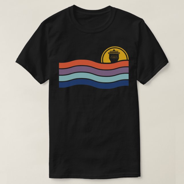 Rückfahrt Fahrgastschiff Kreuzfahrt Crew Urlaub T-Shirt (Design vorne)