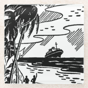 Rückfahrt Glasuntersetzer