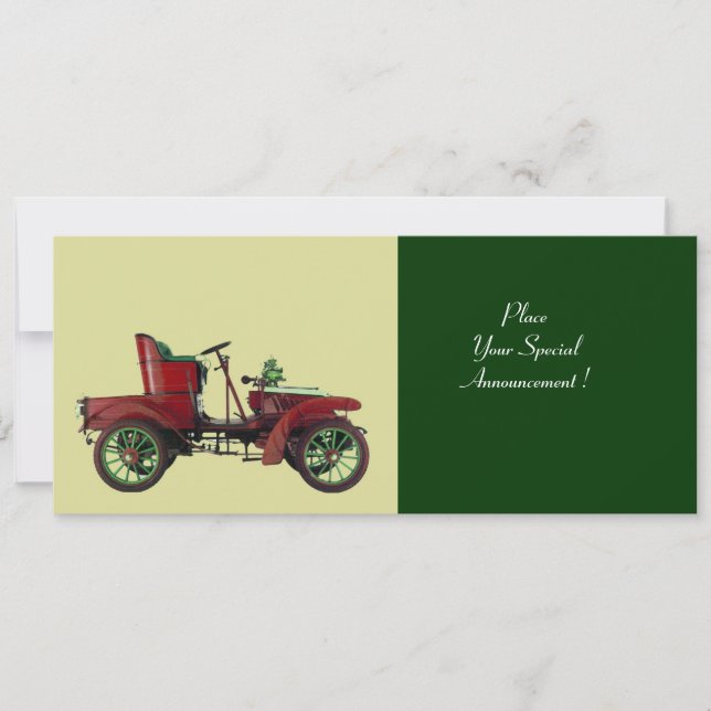 RÜCKFAHRZEUG , AUTO-WIEDERHERSTELLUNG , grün Ankündigung (Vorderseite)