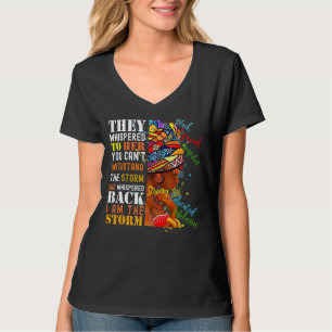 Rückflüsterten, ich bin der Storm Black History Mo T-Shirt