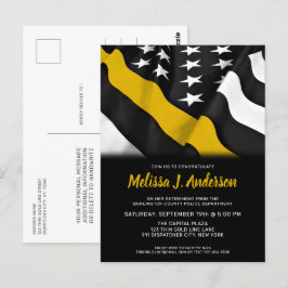 Rückgabe der Personalisierten dünnen Goldlinie Postkarte