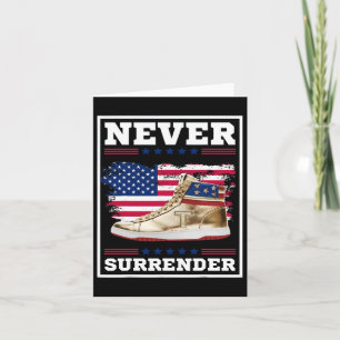 Rückgabe von Gold Sneakers Pro Trump 2024 1 Karte