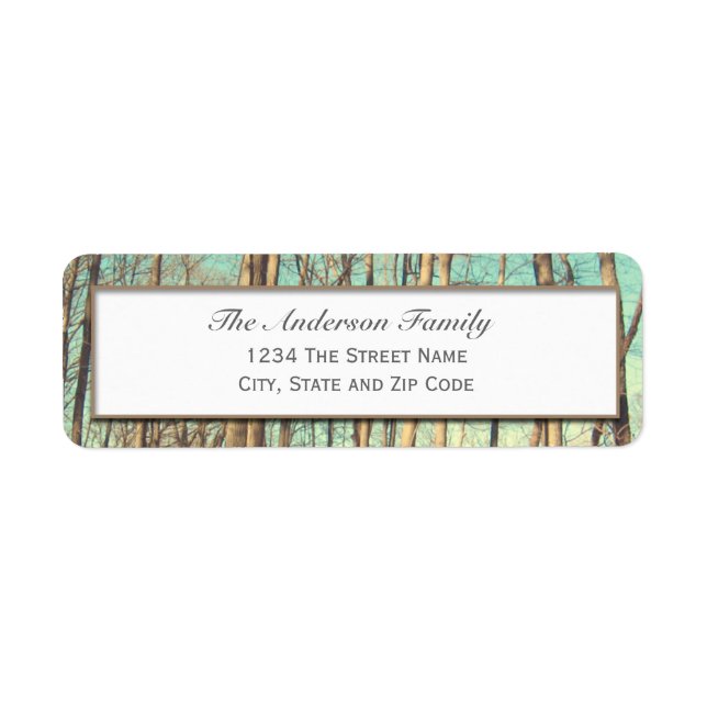 Rückgabeadresse des Vintagen Fotos (Vorne)