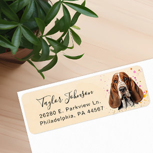 Rückgabeadresse für Basset-Hound