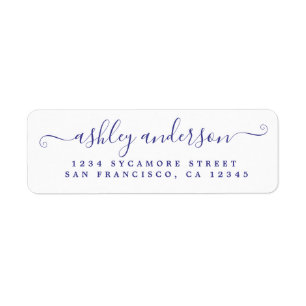 Rückgabeadresse für Chic Script Violet-Tinte