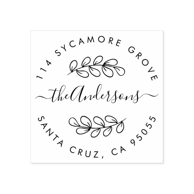 Rückgabeadressen von benutzerdefinierten Hand Draw Gummistempel (Prägung)