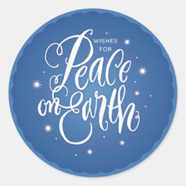 Rückgabeaufkleber für Weltfrieden Runder Aufkleber